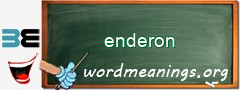 WordMeaning blackboard for enderon